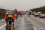 Öl-Alarm nach Lkw-Unfall auf der Autobahn